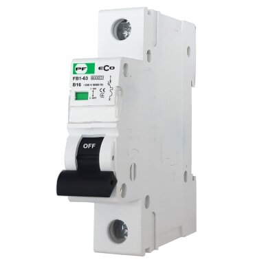 Automatinis jungiklis, FB1-63 B 1P 16A, Promfactor ECO serija Automatinis jungiklis, FB1-63 B 1P 16A, Promfactor ECO serija