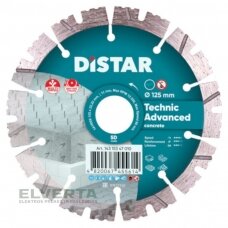Deimantinis diskas betonui 125mm Technik Advanced, Distar