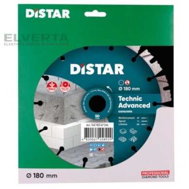 Deimantinis diskas betonui 180mm Technik Advanced, Distar 1