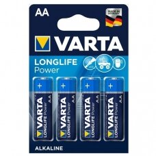 Elementai Varta Longlife Power (LR6), AA, 4 vnt.