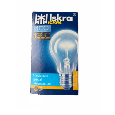 Elektros lemputė, E27, 100W, 2800 K, 1360 liumenų, ISKRA Elektros lemputė, E27, 100W, 2800 K, 1360 liumenų, ISKRA
