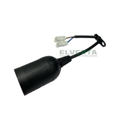 Elektros lemputės lizdas, juodas, E27, LRD-20J, Liregus Elektros lemputės lizdas, juodas, E27, LRD-20J, Liregus