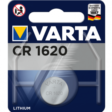 Elementai Varta CR1620, 1 vnt.