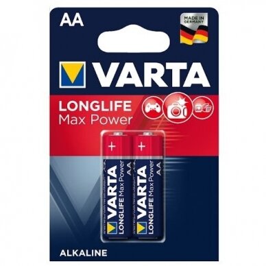 Elementai Varta Longlife Max Power (LR6), AA, 2 vnt.