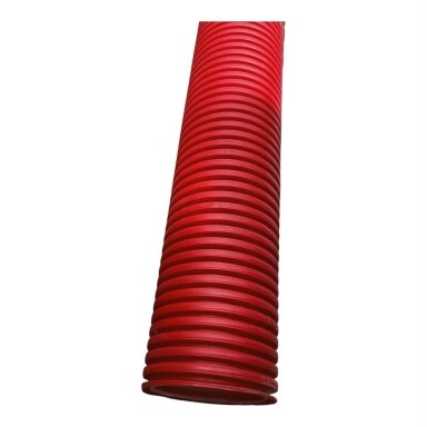 Gofruotas elektros instaliacijos vamzdis D110, 6m, 750N, su mova, behalogeninis, raudonas Gofruotas elektros instaliacijos vamzdis D110, 6m, 750N, su mova, behalogeninis, raudonas