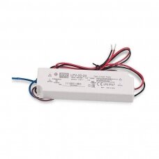Impulsinis maitinimo šaltinis LED 24V, 1.5A, 35W, IP67, MeanWell LPV-35-24