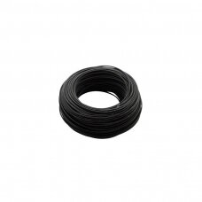 Instaliacinis kabelis H03VV-F 3x0.5 mm2 juodas, apvalus, lankstus