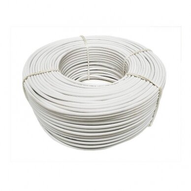 Instaliacinis kabelis BVV-LL 2x2.5 baltas, apvalus, lankstus 1
