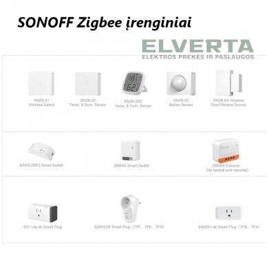 Išmanių namų sistemos centralė SONOFF ZigBee PRO - WiFi sąsaja, iki 128 įrenginių 4