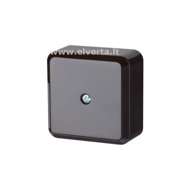 Juoda paskirstymo dėžutė, paviršinė, PMD 81x81 mm, IP30, Liregus