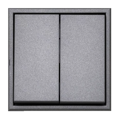 Jungiklis 2 klavišų, be rėmelio, juodas, MODERN Liregus Jungiklis 2 klavišų, be rėmelio, juodas, MODERN Liregus