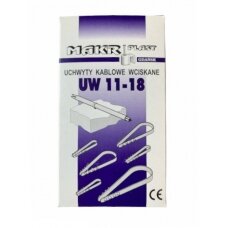 Kabelio laikiklis UW 11-18, apvalus, Mark-Plast (1 pakuotė)
