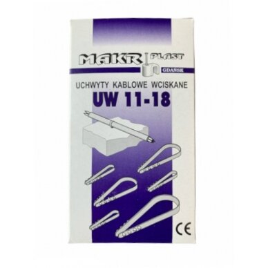 Kabelio laikiklis UW 11-18, apvalus, Mark-Plast (1 pakuotė) 1