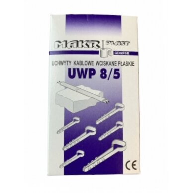 Kabelio laikiklis UWP 8-5 plokščias, Mark-Plast (1 pakuotė) 3