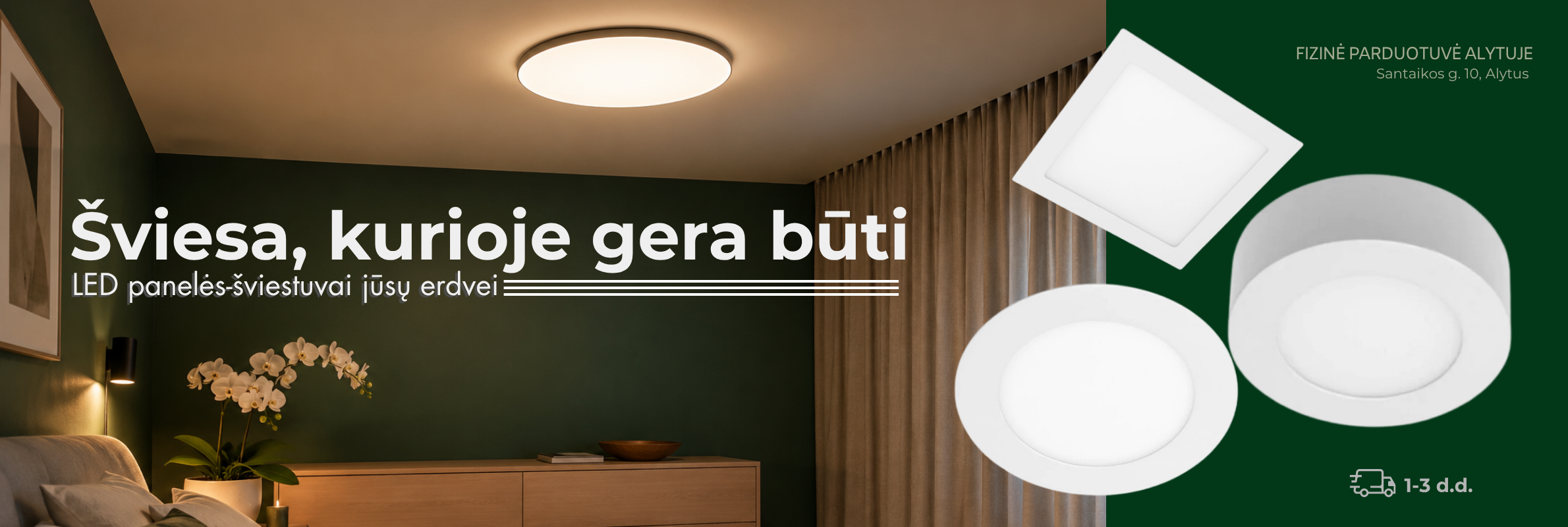 LED panelės-šviestuvai
