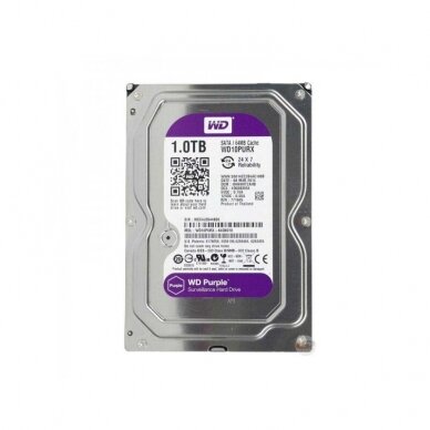 Kietas diskas 1TB WD10PURX, WD Purple Surveillance
