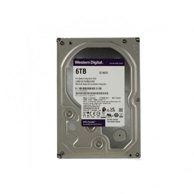 Kietas diskas 6TB WD60PURX, WD Purple Surveillance