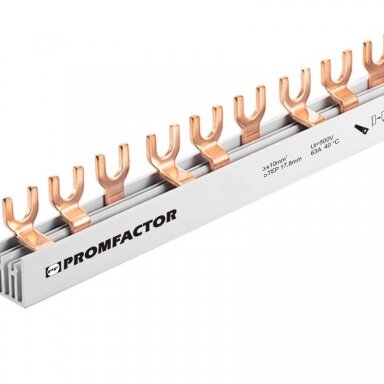Komutacinė šyna 3P, 54 modulių, 10mm2, Promfactor