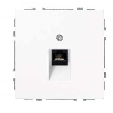 Kompiuterio lizdas 1xRJ45 be rėmelio, baltas matinis, MODERN Liregus 1 Kompiuterio lizdas 1xRJ45 be rėmelio, baltas matinis, MODERN Liregus 1