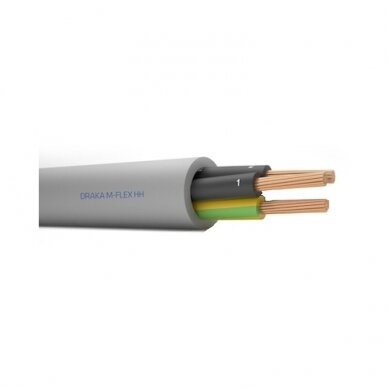 Kontrolinis daugiavielis kabelis M-FLEX HH 3*1mm2 300/500V begalogeninis, Cca, Draka