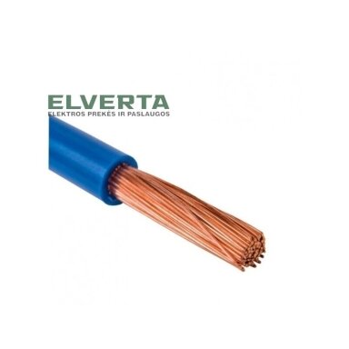 Laidas PV-3/H07V-K 1x6.0 mm2 mėlynas, lankstus Laidas PV-3/H07V-K 1x6.0 mm2 mėlynas, lankstus