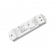LED juostų valdiklis 4 kanalų, 480W, 20A,  vienspalvių/RGB/RGBW/CCT PUSH-DIM,  LUXSONN