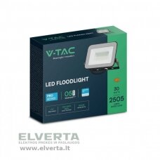 LED prožektorius 30W, 2505lm, 4000K, juodas, Samsung LED, PRO-S V-TAC VT-44030