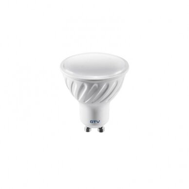LED lemputė (neutralios-baltos šviesos), GU10, 5.6W, 4000K, 410lm, GTV