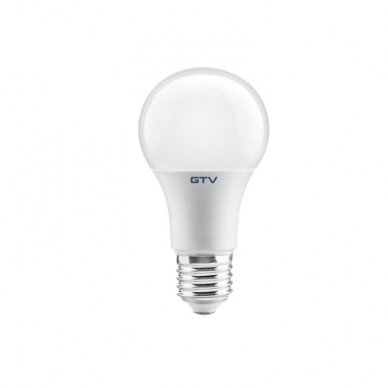 LED lemputė (šiltos-baltos šviesos), E27, 10W, 3000K, 840 liumenų, GTV