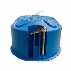 Mėlyna instaliacinė dėžutė į gipso kartoną (negilinta), 1 vietos PV60K, iki +960 C