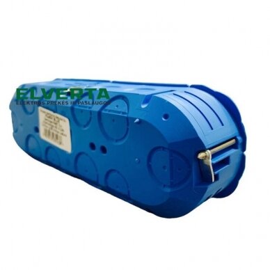 Mėlyna instaliacinė dėžutė į gipso kartoną (nepagilinta), 3 vietų P3x60K, iki +960 C 3