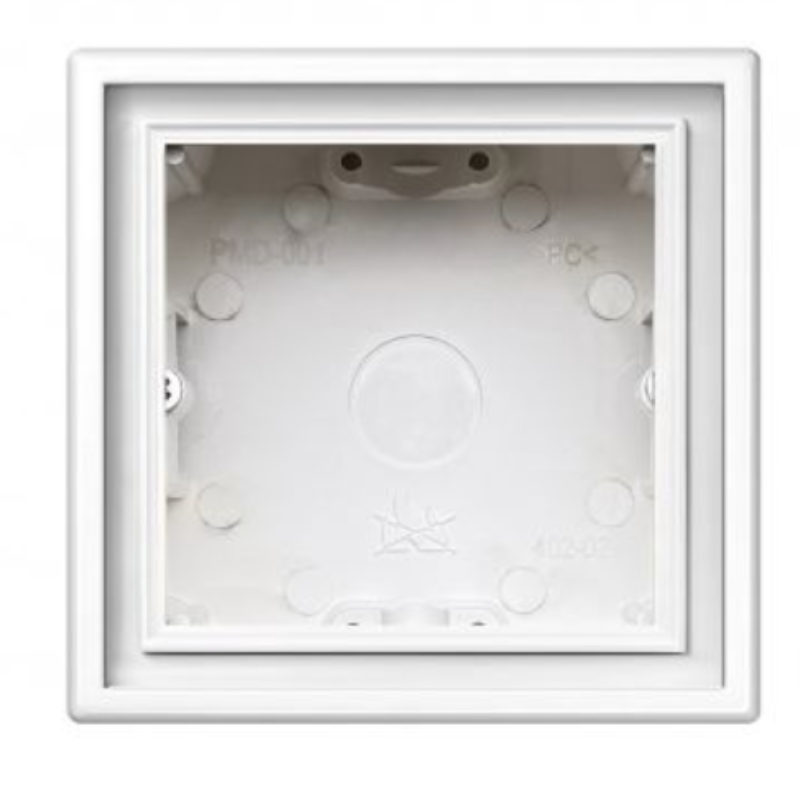 Montavimo dėžutė/rėmelis 1 vietos, baltas matinis, MODERN Liregus