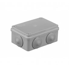 Pilka paskirstymo dėžutė su sandarikliais, virštinkinė, 120x80x50 mm, IP55, S-Box 206, Pawbol