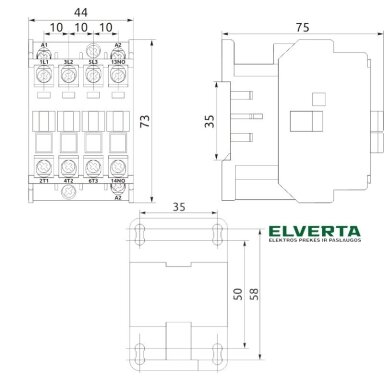 Pramoninis magnetinis paleidiklis (kontaktorius) FC1 16A ritė AC230V 1NO, Promfactor Pramoninis magnetinis paleidiklis (kontaktorius) FC1 16A ritė AC230V 1NO, Promfactor