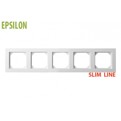 Rėmelis 5 vietų, serija Epsilon Slim Line, Liregus