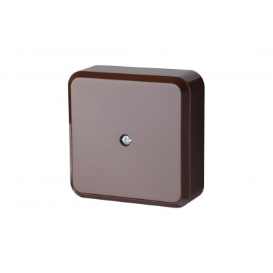 Ruda paskirstymo dėžutė, paviršinė, PMD 81x81mm, IP30, Liregus Ruda paskirstymo dėžutė, paviršinė, PMD 81x81mm, IP30, Liregus