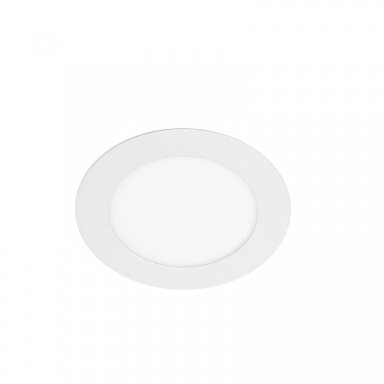 Šviestuvas LED 7W, IP20 įleidžiamas, apvalus, baltas, matinis 560lm, 3000K, ORIS plius, GTV Šviestuvas LED 7W, IP20 įleidžiamas, apvalus, baltas, matinis 560lm, 3000K, ORIS plius, GTV