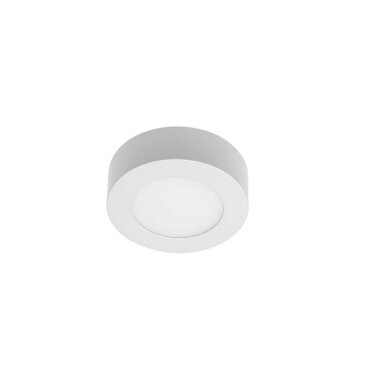 Šviestuvas LED 7W, IP20 mont.paviršiuje, apvalus, baltas, matinis 560lm, 4000K, ORIS N,GTV